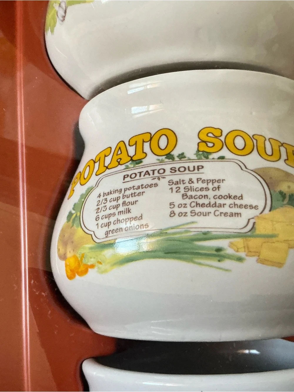 new Caraway naturals soup recipe 4-bowl gift set Tomato/Potato/chicken/Veggie